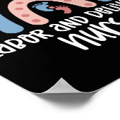 Arbeits- und Krankenschwester Rainbow Nurse Gesche Poster (Ecke)