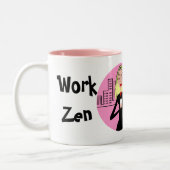 Arbeits-Zen: Atmen Sie, addieren Sie Wodka, Zweifarbige Tasse (Links)