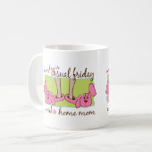 Arbeits-zu Hause Mama Kaffeetasse (Vorderseite Links)