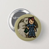 Arbeitsabzeichen Button (Vorne & Hinten)