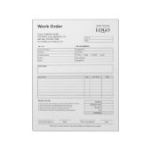 Arbeitsauftrag | Logo des Unternehmens "Aus dem Ge Notizblock (Rotiert)