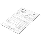 Arbeitsauftrag | Logo des Unternehmens "Aus dem Ge Notizblock (angewinkelt)