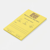 Arbeitsauftrag-Slips Post-it Klebezettel (angewinkelt)