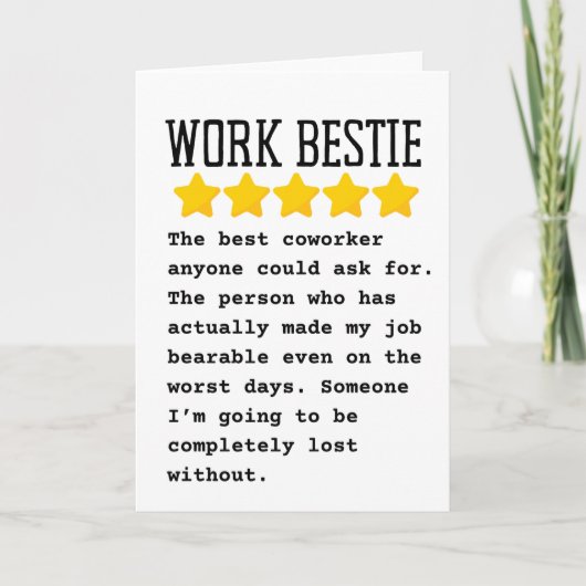 Arbeitsbester Karte (Vorderseite)