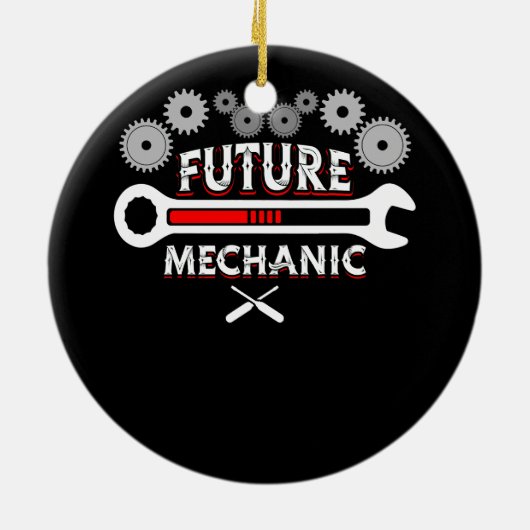 Arbeitsbezeichnung Mechanischer Auto Keramik Ornament (Hinten)