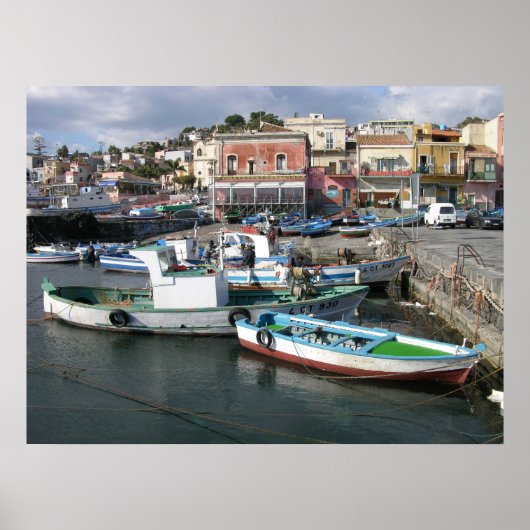 Arbeitsboote Poster (Vorne)