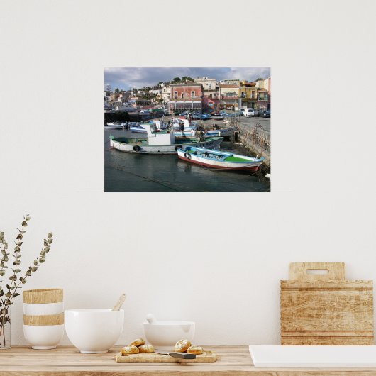 Arbeitsboote Poster (Küche)