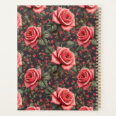 Arbeitsbuch mit schönem Rose-Muster Planer (Rückseite)