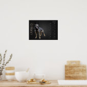 Arbeitsdeutscher Schäferhund - GSD-Kalender 2019 Poster (Küche)