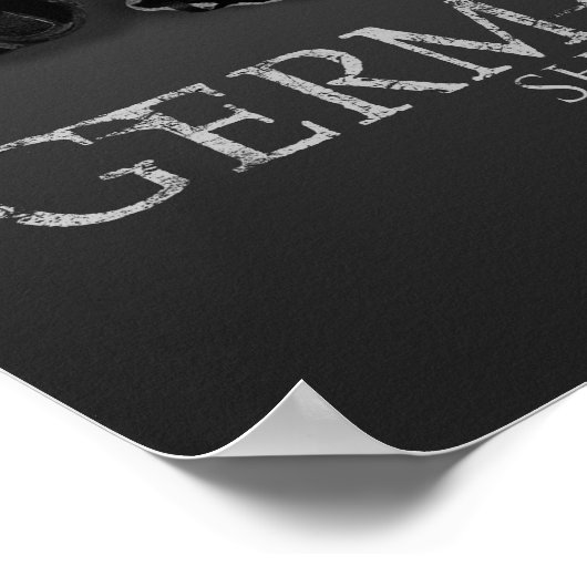 Arbeitsdeutscher Schäferhund - GSD Poster (Ecke)