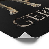 Arbeitsdeutscher Schäferhund - GSD Poster (Ecke)