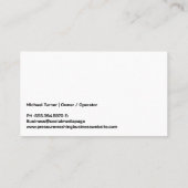 Arbeitsdruck Waschen von Patio-Steinen Visitenkarte (Rückseite)