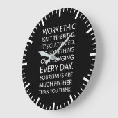 Arbeitsethik, hart arbeiten - Motivierend Fitnessr Große Wanduhr (Winkel)