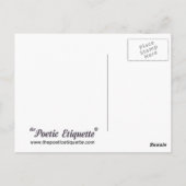 Arbeitsethik Postkarte (Rückseite)