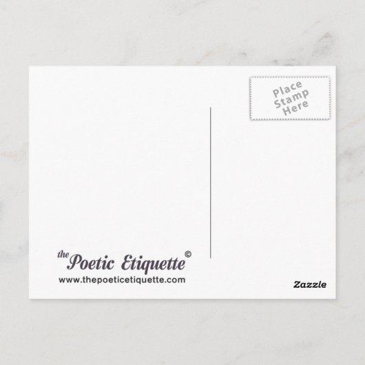 Arbeitsethik Postkarte (Rückseite)