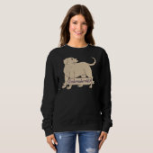 arbeitsfähiger Gelbe Labrador Sweatshirt (Vorne ganz)