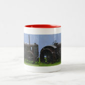 Arbeitsfahrzeug für schwere Nutzfahrzeuge Zweifarbige Tasse (Mittel)