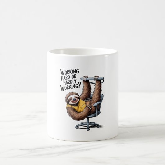 Arbeitsfest oder kaum arbeitend kaffeetasse (Mittel)