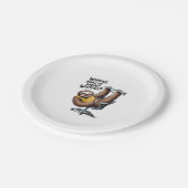 Arbeitsfest oder kaum arbeitend pappteller (Schrägansicht)