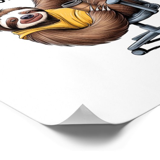 Arbeitsfest oder kaum arbeitend poster (Ecke)