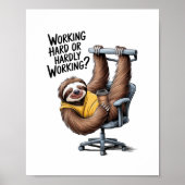 Arbeitsfest oder kaum arbeitend poster (Vorne)