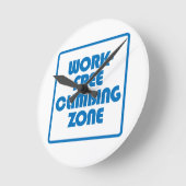 Arbeitsfreie Climzone Runde Wanduhr (Winkel)