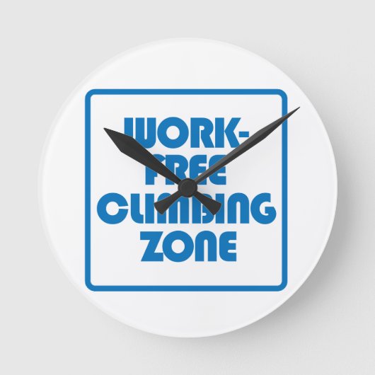 Arbeitsfreie Climzone Runde Wanduhr (Vorderseite)