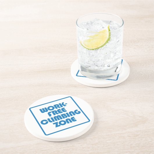 Arbeitsfreie Climzone Sandstein Untersetzer (Seite)