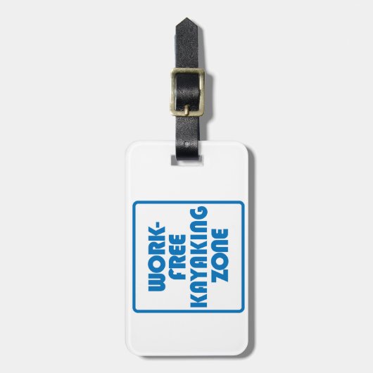 Arbeitsfreie Kajakzone Gepäckanhänger (Vorderseite vertikal)