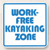 Arbeitsfreie Kajakzone Getränkeuntersetzer (Vorderseite)