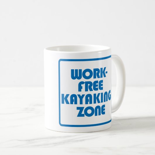 Arbeitsfreie Kajakzone Kaffeetasse (VorderseiteRechts)