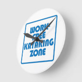 Arbeitsfreie Kajakzone Runde Wanduhr (Winkel)