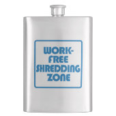 Arbeitsfreie Schredderzone Flachmann (Vorderseite)