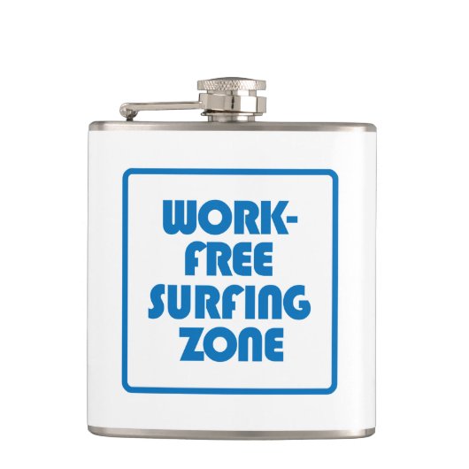 Arbeitsfreie Surfzone Flachmann (Vorderseite)