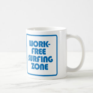 Arbeitsfreie Surfzone Kaffeetasse