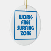 Arbeitsfreie Surfzone Keramik Ornament (Rechts)