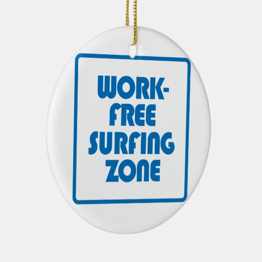 Arbeitsfreie Surfzone Keramik Ornament (Rechts)