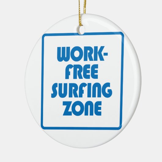 Arbeitsfreie Surfzone Keramik Ornament (Links)