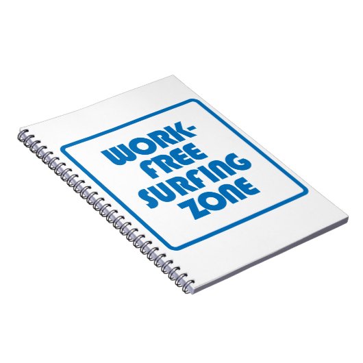 Arbeitsfreie Surfzone Notizblock (Rechte Seite)