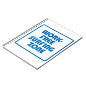Arbeitsfreie Surfzone Notizblock (Linke Seite)