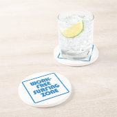 Arbeitsfreie Surfzone Sandstein Untersetzer (Seite)