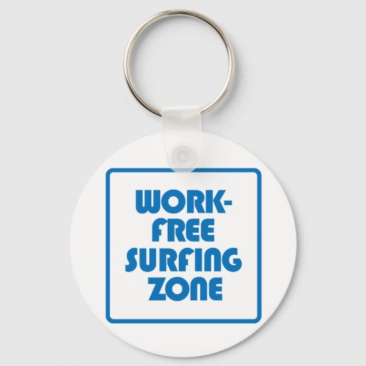 Arbeitsfreie Surfzone Schlüsselanhänger (Vorderseite)