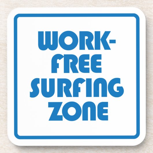 Arbeitsfreie Surfzone Untersetzer (Vorderseite)