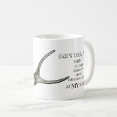 ARBEITSGARAGE DER VATER-TOOL-REGELN KAFFEETASSE (VorderseiteRechts)