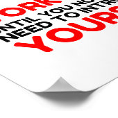 ARBEITSHARD FÜHREN SIE SELBST EIN POSTER (Ecke)