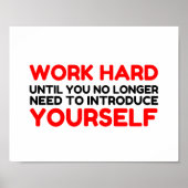 ARBEITSHARD FÜHREN SIE SELBST EIN POSTER (Vorne)