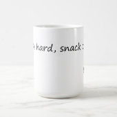 Arbeitsharter Snack oft - Motivation Kaffeetasse (Mittel)