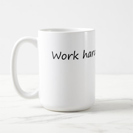 Arbeitsharter Snack oft - Motivation Kaffeetasse (Links)