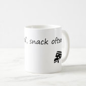 Arbeitsharter Snack oft - Motivation Kaffeetasse (VorderseiteRechts)