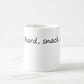 Arbeitsharter Snack oft - Motivation Kaffeetasse (Mittel)